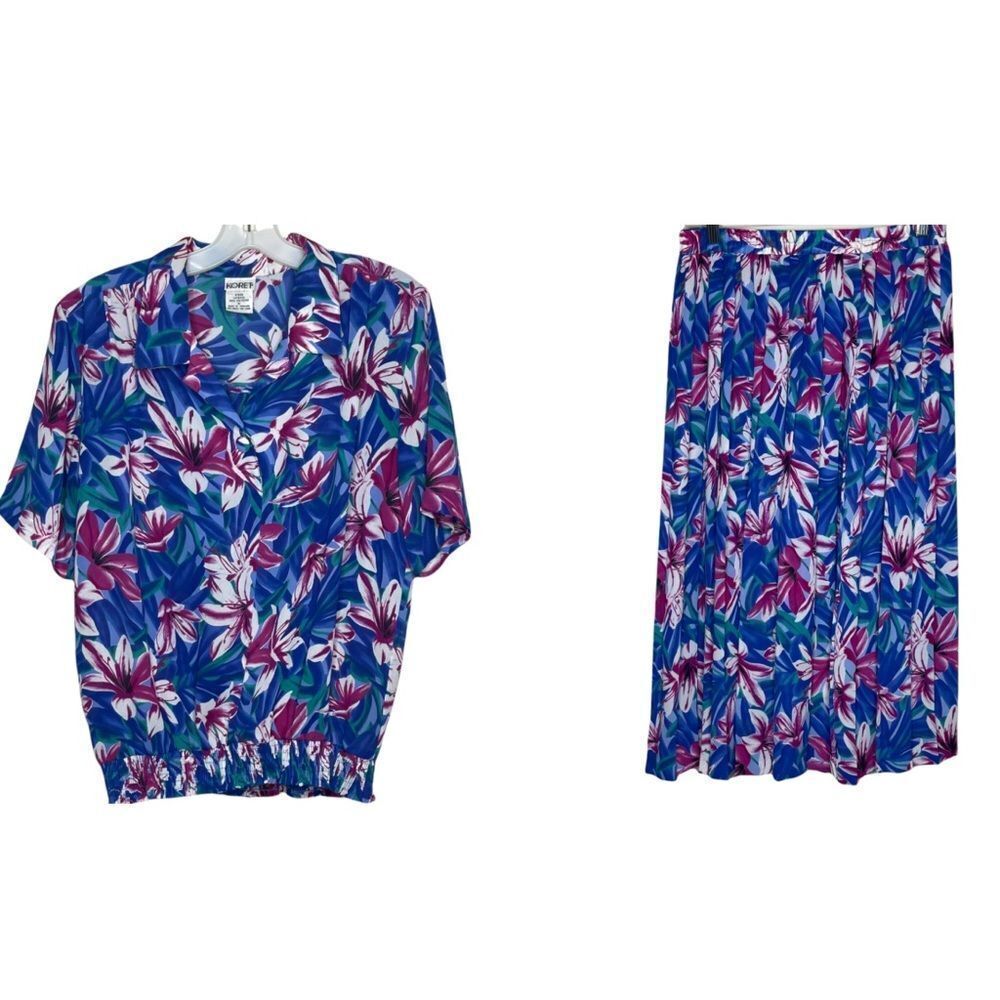 Vintage Koret Floral Skirt Set